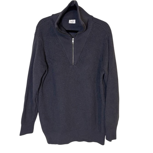 Aritzia Wilfred Free Caton Sweater- Merino Wool Half Zip Sweater- Size Medium - Picture 2 of 12